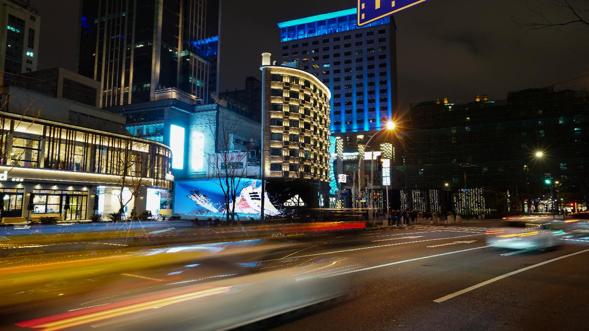 上海南京西路11號上層-紅房子數字景觀LED廣告，裸眼3D廣告